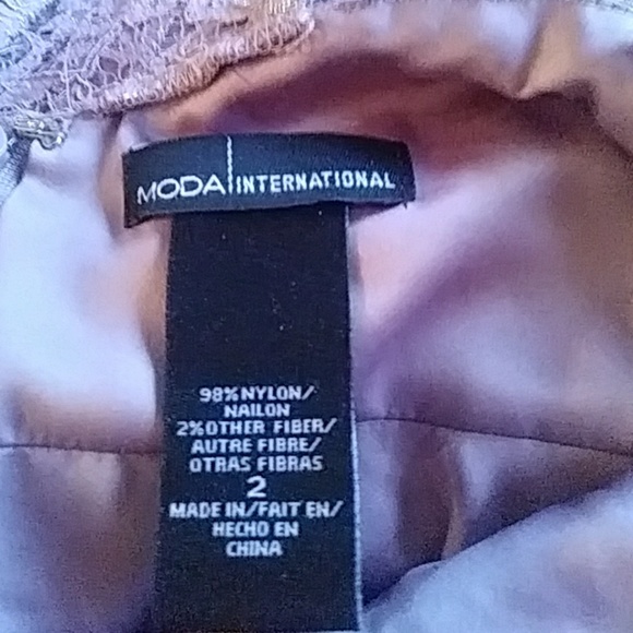 Moda International Mauve Lace Dress - Picture 3 of 3